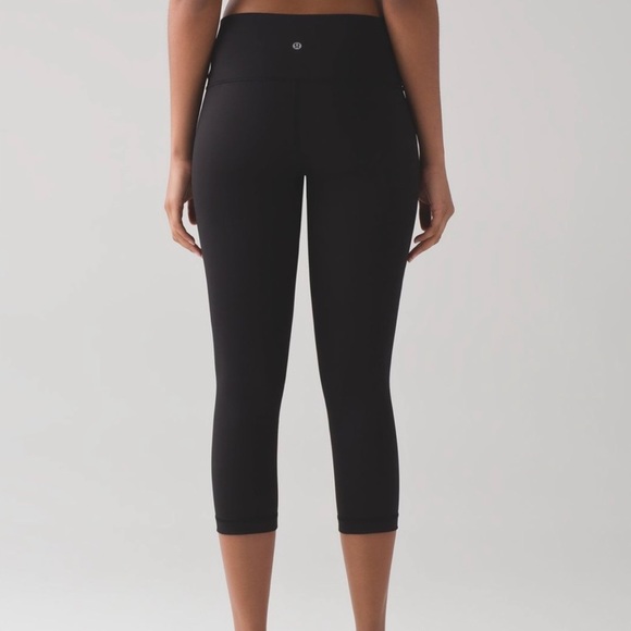 lululemon athletica Pants - Lululemon Wunder Under cropped black leggings 2